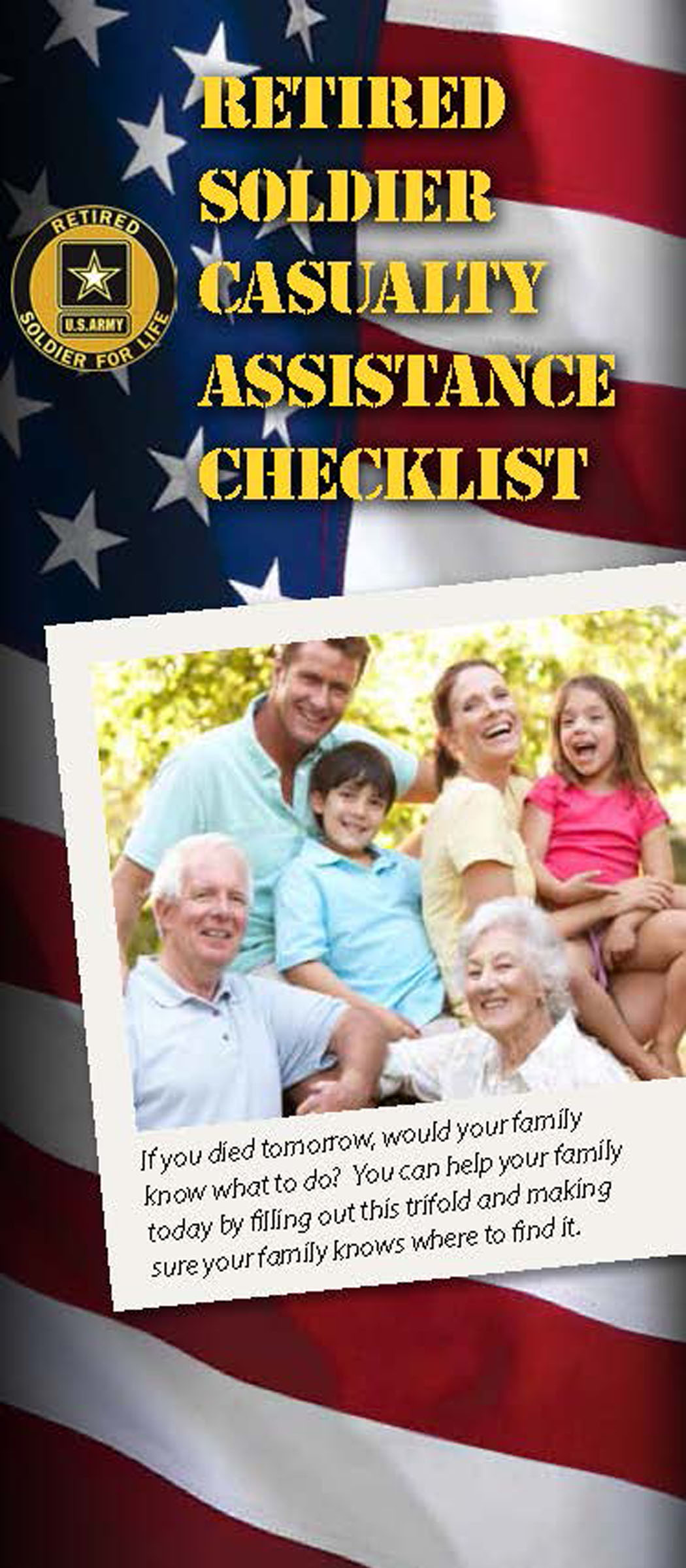 Retired Soldier Casualty Assistance Checklist