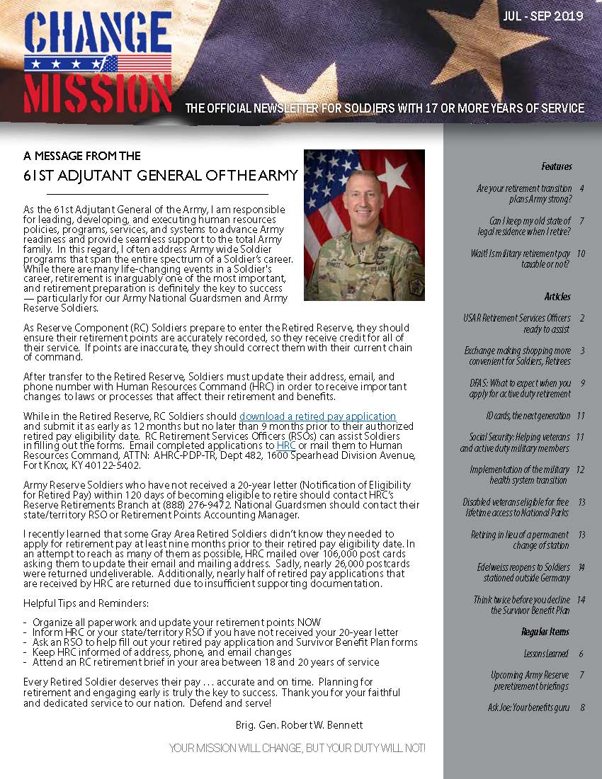 July 2009 edition of Change of Mission